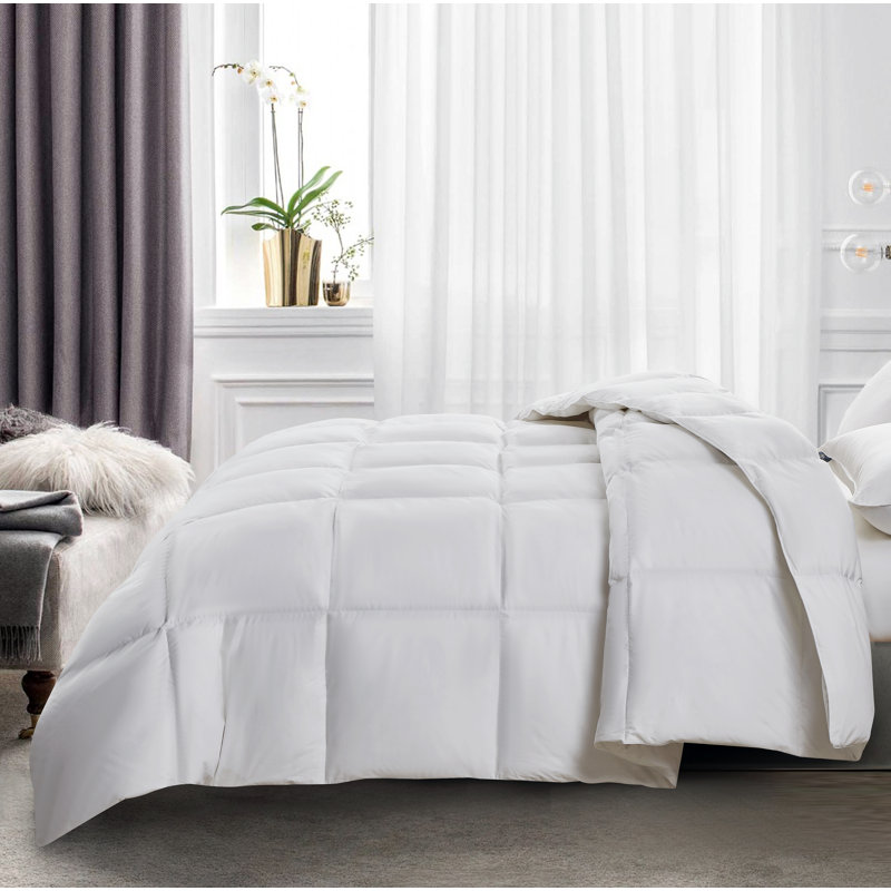 Serta Super Soft 233 Thread Count White Goose Feather And Down Fiber